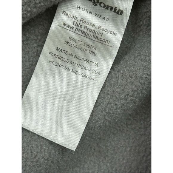 Patagonia Synchilla Snap T Fleece Pullover Jacket Gray Men's Small - Picture 6 of 6